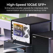 QNAP TS-632X-4G NAS 6 Baies 10GbE | Serveur de Stockage Professionnel
