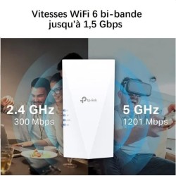TP‑Link RE500X – Répéteur / Extender Wi‑Fi 6 AX1500