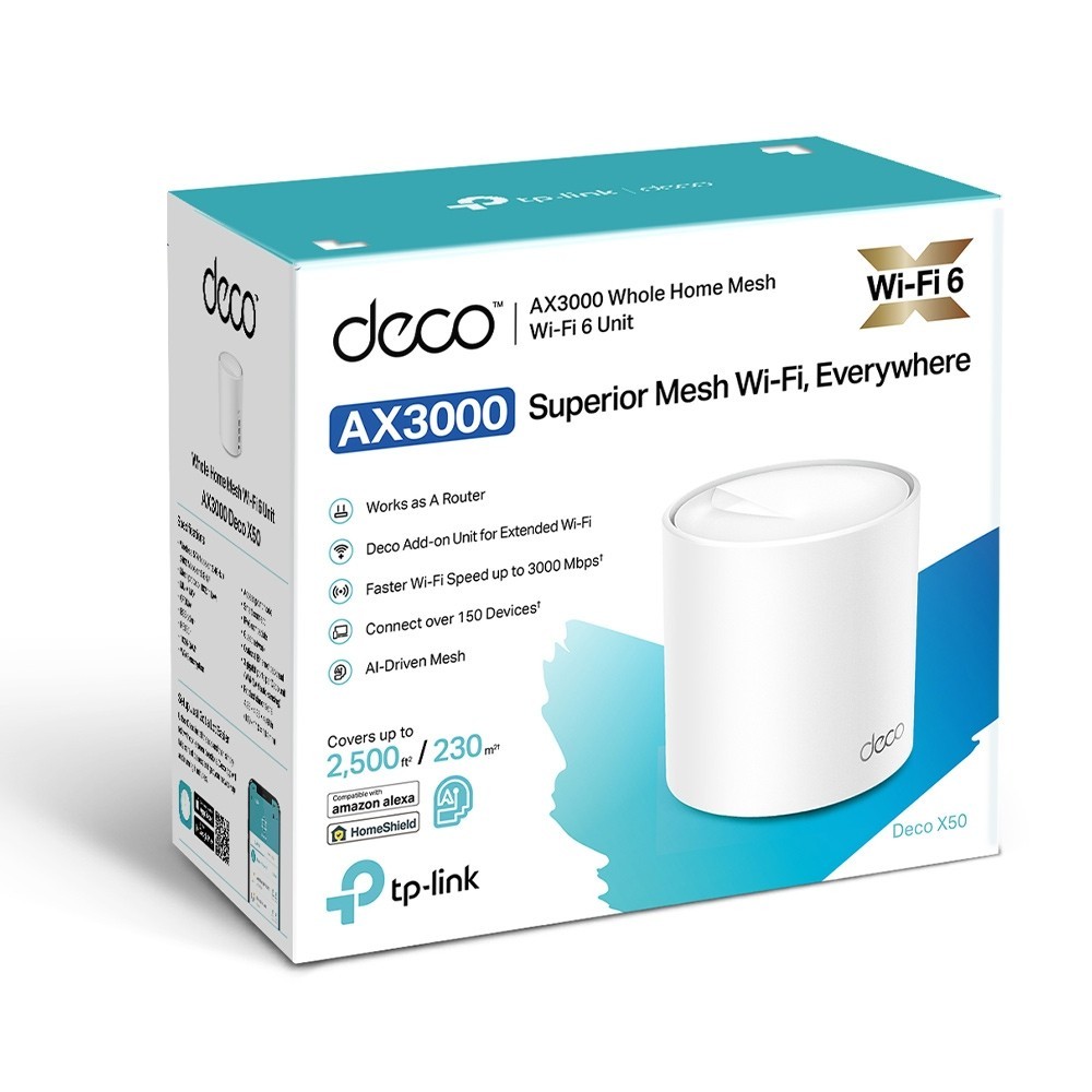 TP-Link Deco X50 AX3000 – Wi-Fi Mesh 6 Haute Performance