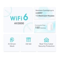TP-Link Deco X50 AX3000 – Wi-Fi Mesh 6 Haute Performance